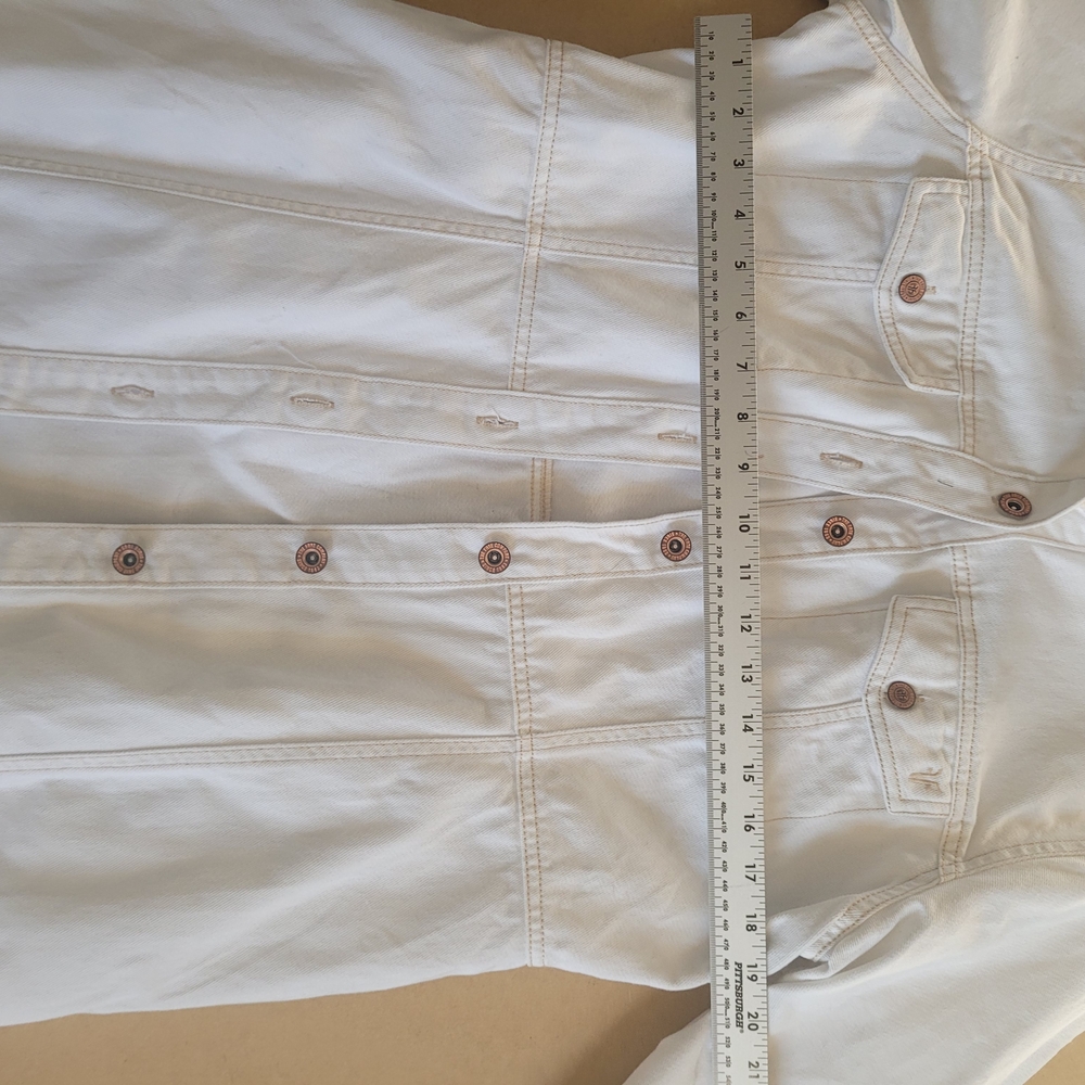 Frye Womens White Jean Dress - Picture 4 of 5